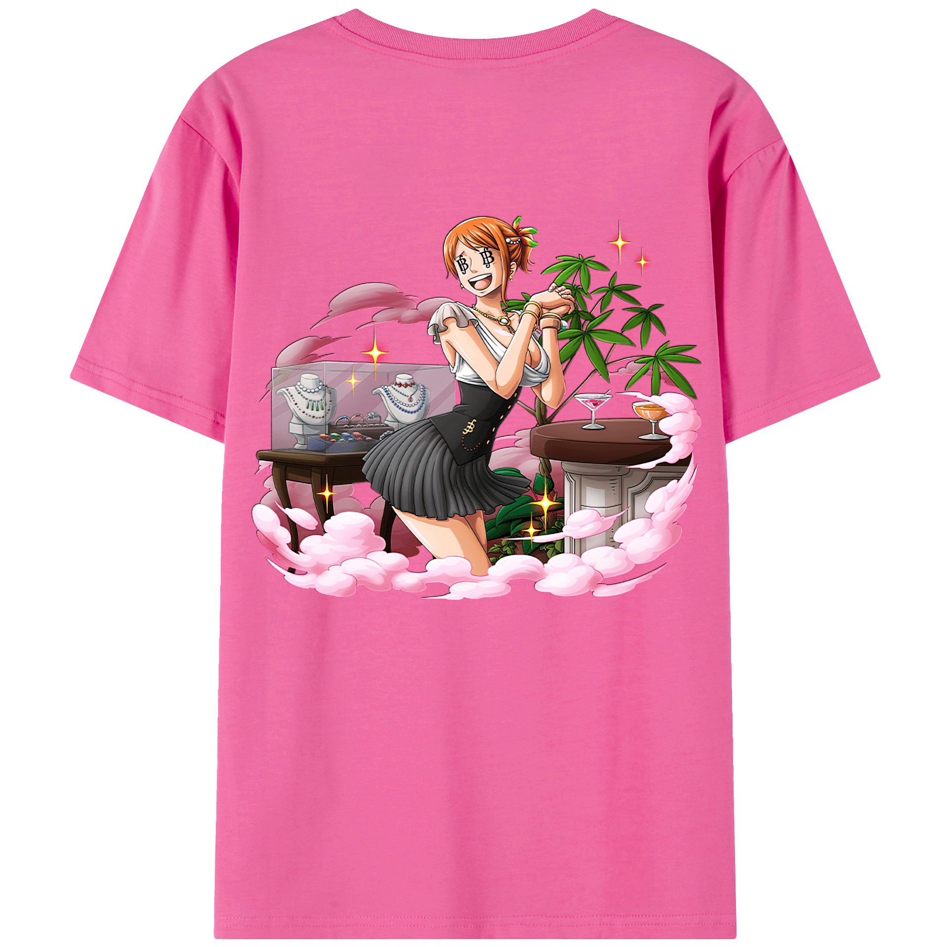 （画像用） ワンピース ナミ ONE PIECE Nami レディース半袖Tシャツ(バックプリント)
